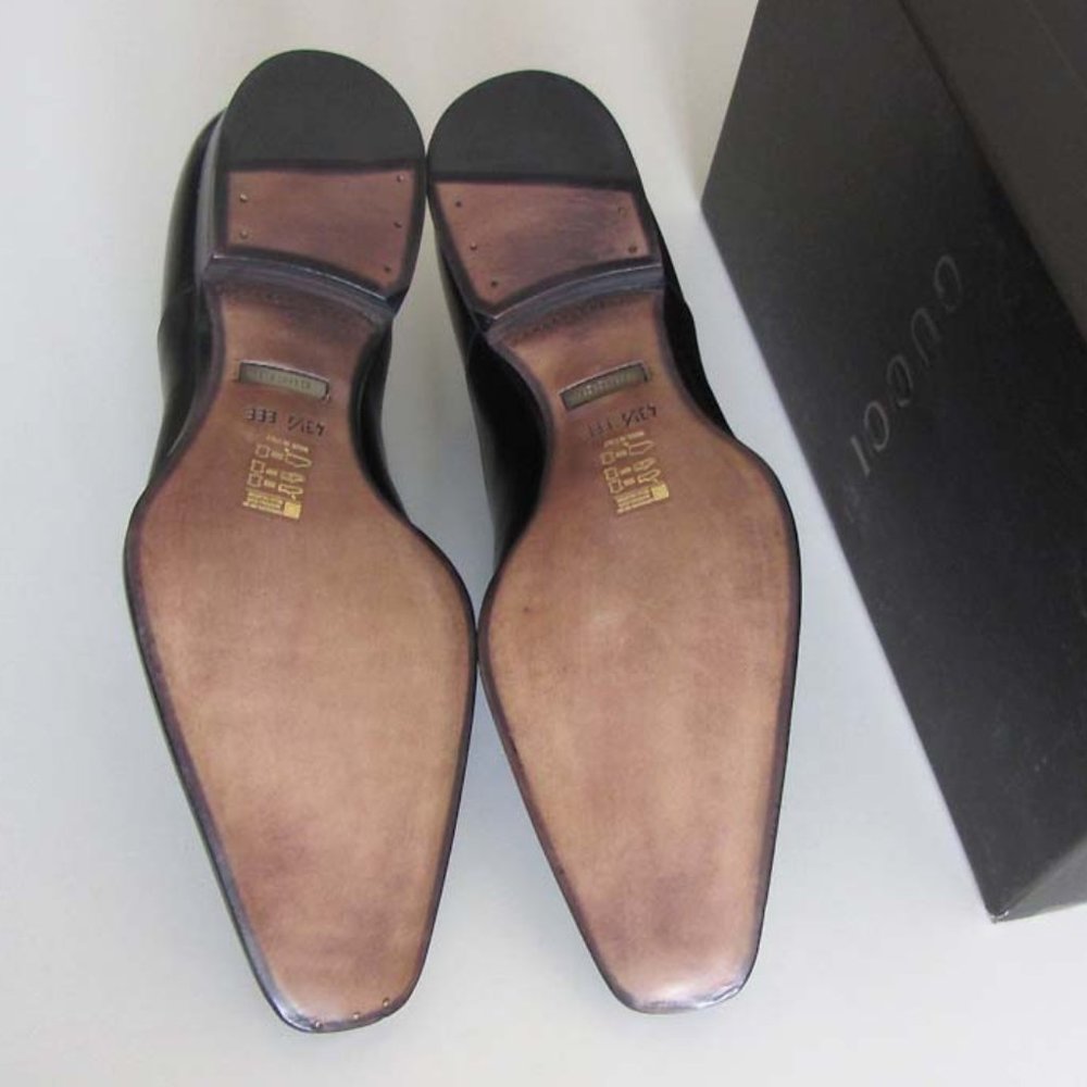 GUCCI Made To Order dress shoes 43 1/2 EEE 10.5 US - Picture 8 of 10